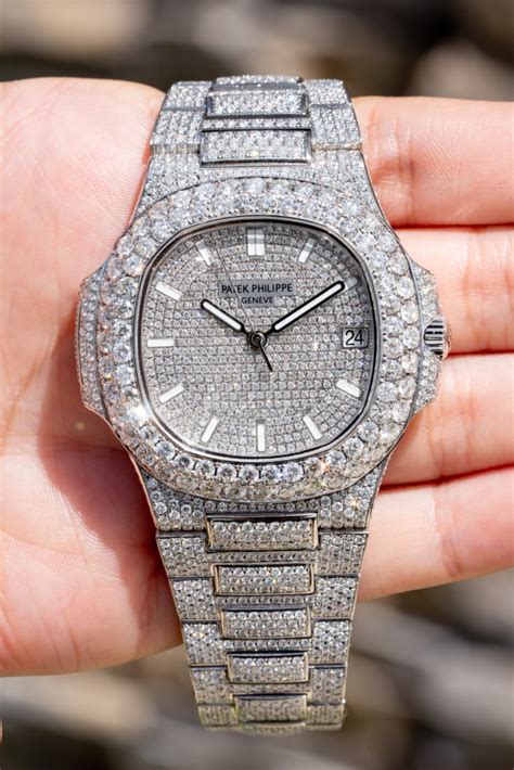 patek philippe nautilus all diamond|patek philippe nautilus full diamond.